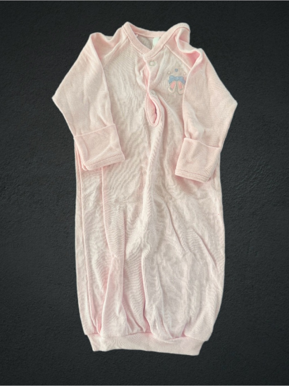 Cottagecore Vintage Gerber Baby Girl Sleeper Gown Newborn
